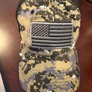 Camo American Flag Cap